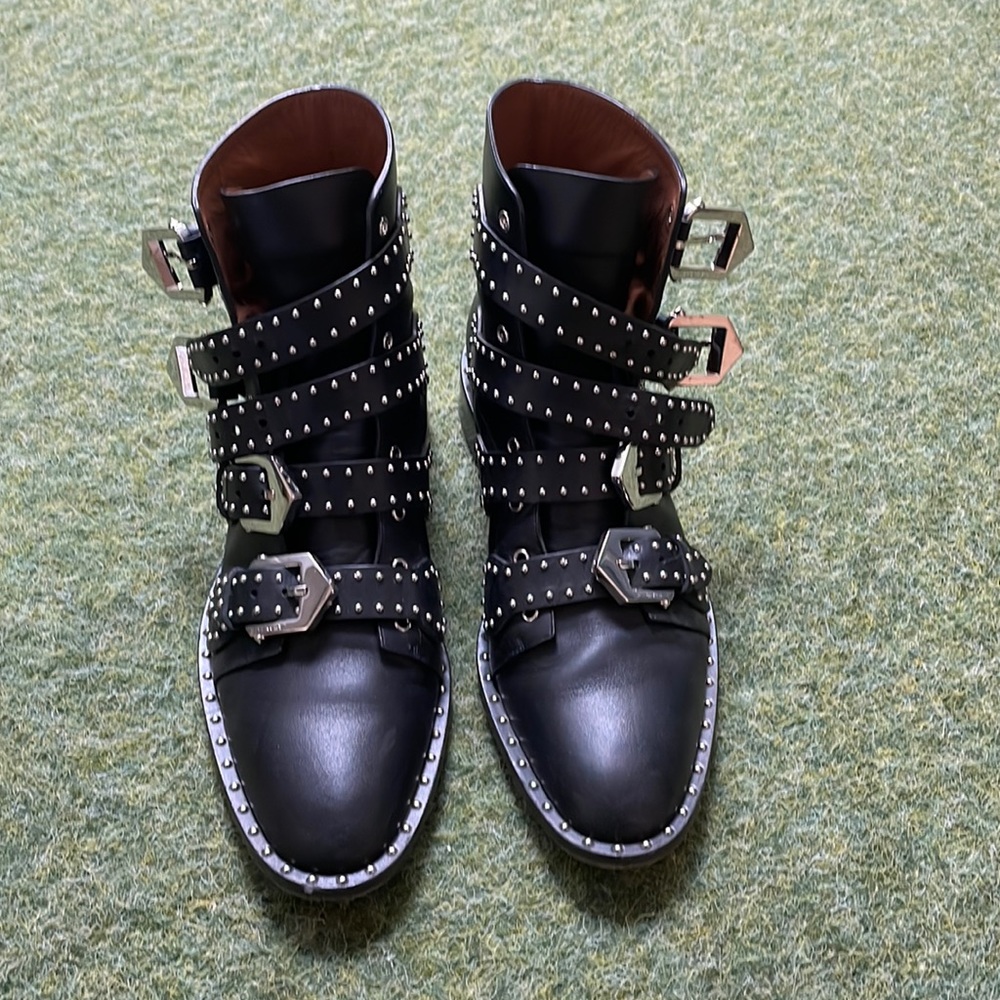 Givenchy studded buckled boots size 9